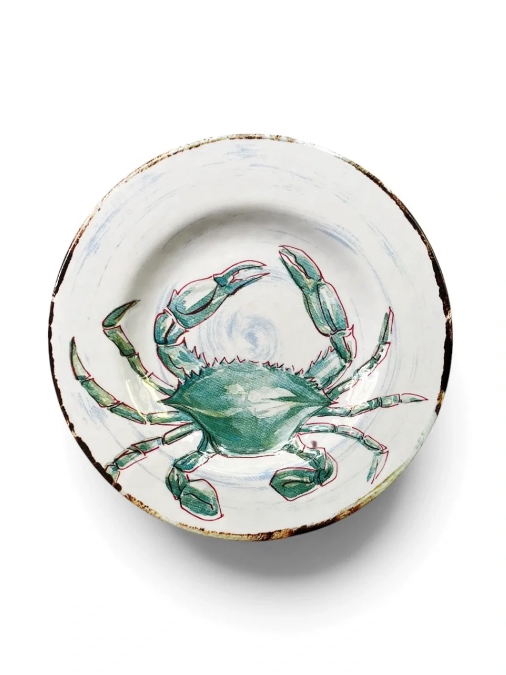 Tommy Bahama Coastal Sea Life Melamine Plates - Set of 4